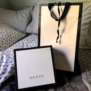 Gucci box and bag